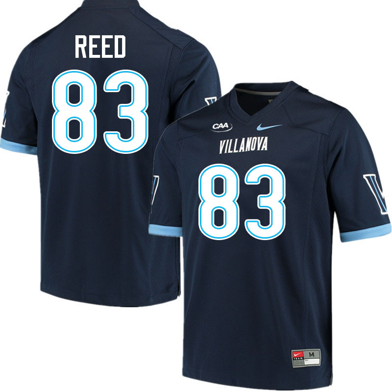 Villanova Wildcats #83 Braden Reed College Football Jerseys Stitched-Navy